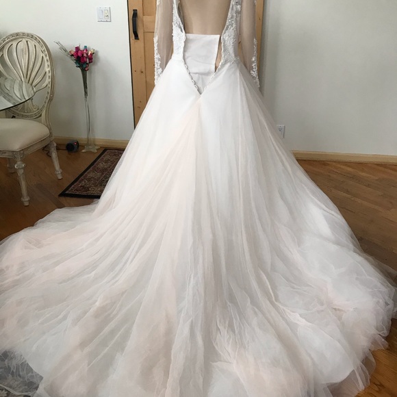 Mary’s Bridal gown size 18. Blush/Ivory - Picture 11 of 12